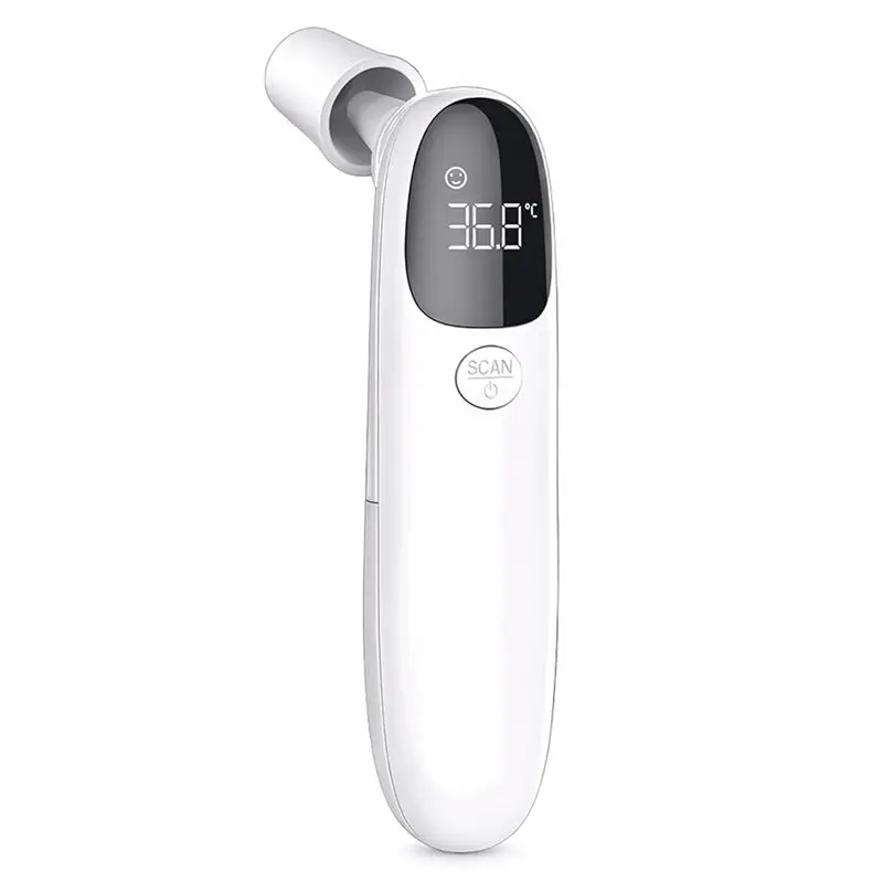 AC23-Infrared Digital Thermometer-For Head& Ear Reading, Fast& Accurate Fever Detection LCD Display, Alarms For Adults& Children