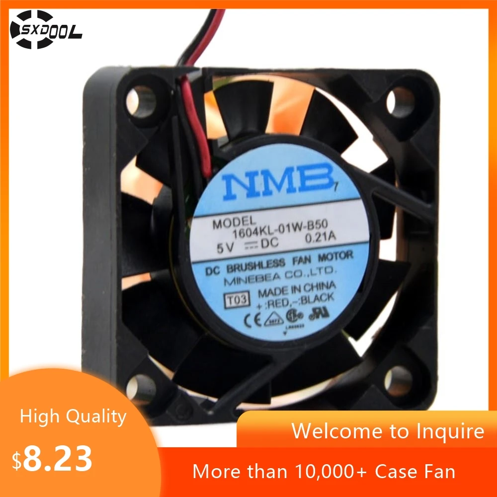 40mm Fan for NMB 1604KL-01W-B50 4010 5V 0.21A Dual Ball Bearing Cooling Fan for Bridge Chips, Routers, Networking Devices