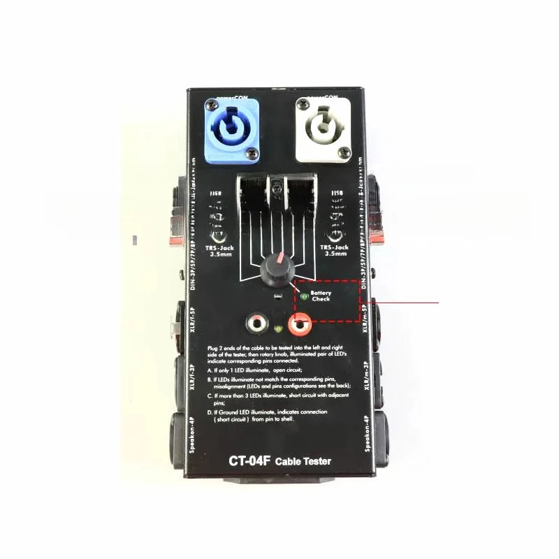 CT-20 Multi-Function , Audio Cable, XLR Signal , Line Tester, Supports Testing 20 Types