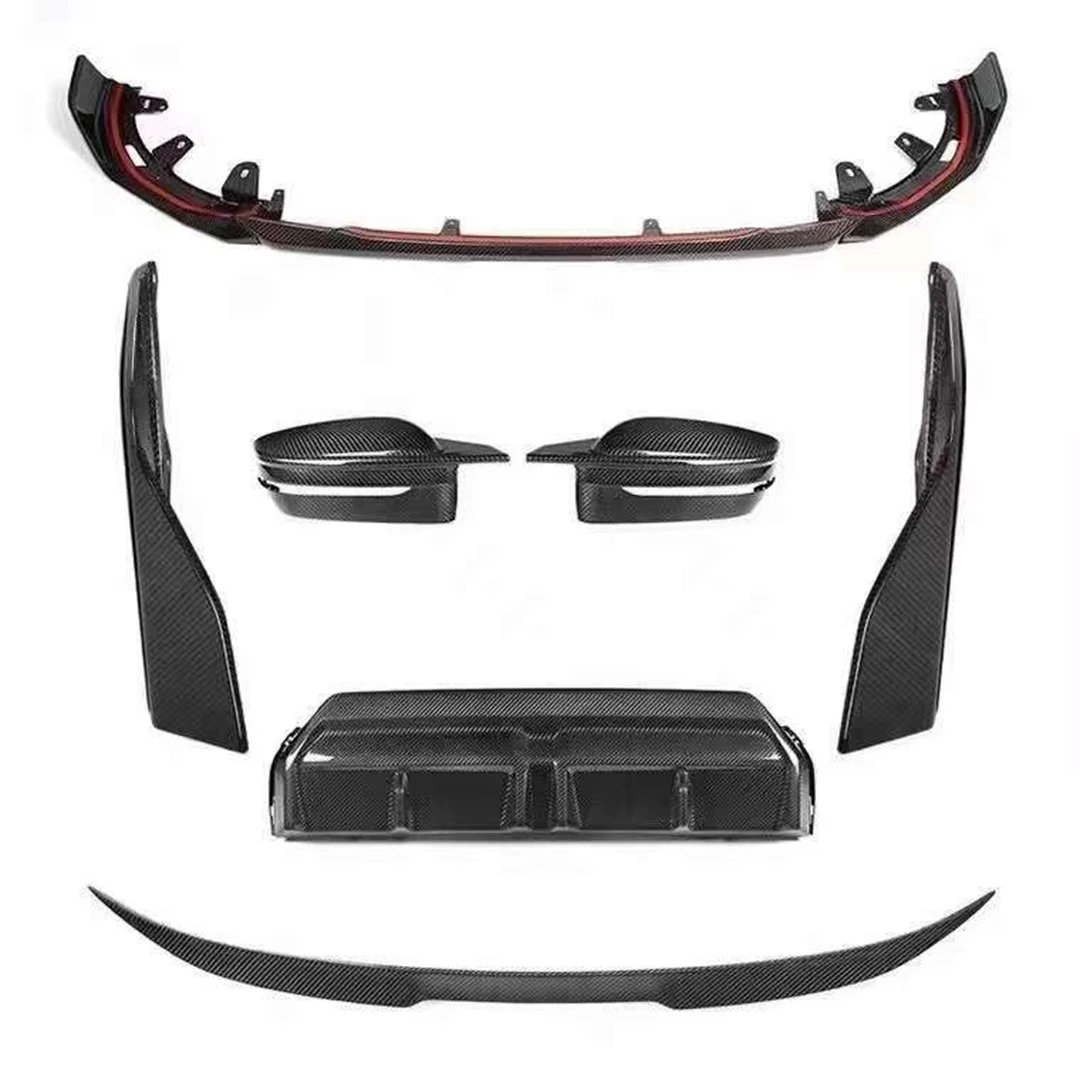 

2 Series G42 M235i M240i Side Skirt Rear Diffuser Front Lip Spoiler 2022 MP Style Carbon Fiber Body Kit