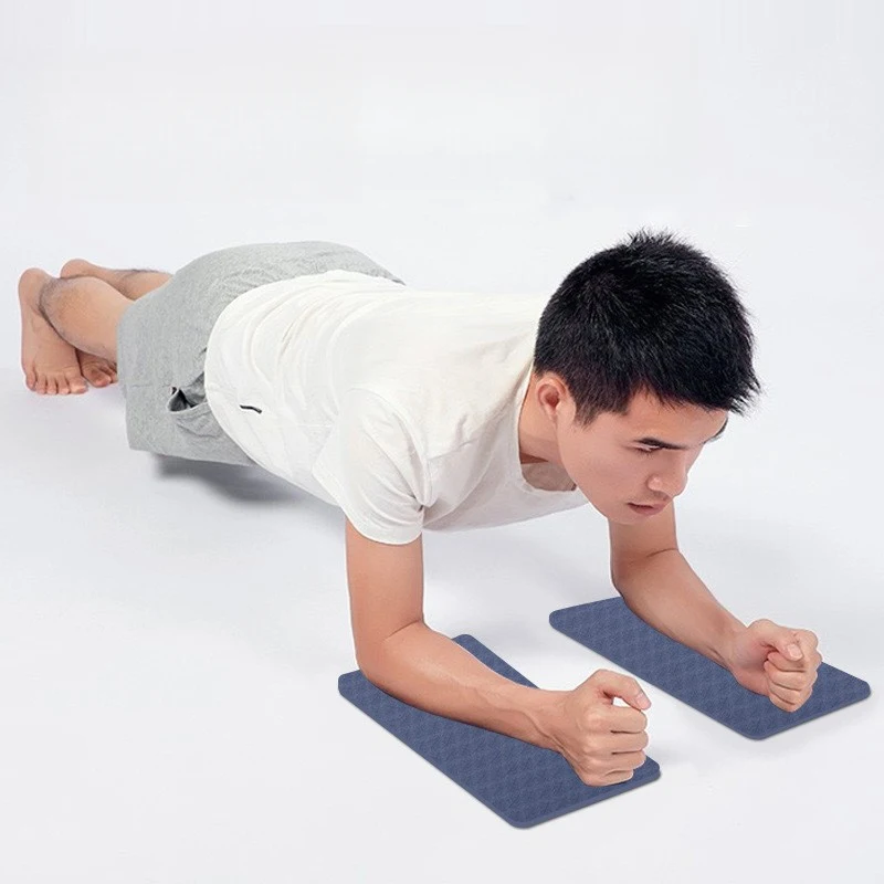 10mmThickened Yoga Knee Pad 2Pcs Set Non-slip Exercise Mat for Plank Ab Wheel Elbow Joint Protection Portable GymKneelingCushion