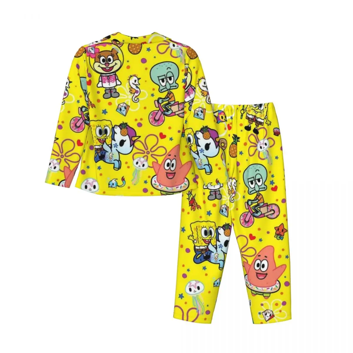 SpongeBob SquarePants Women Pajamas 2 Pieces Set Loungewear pyjama pour femme