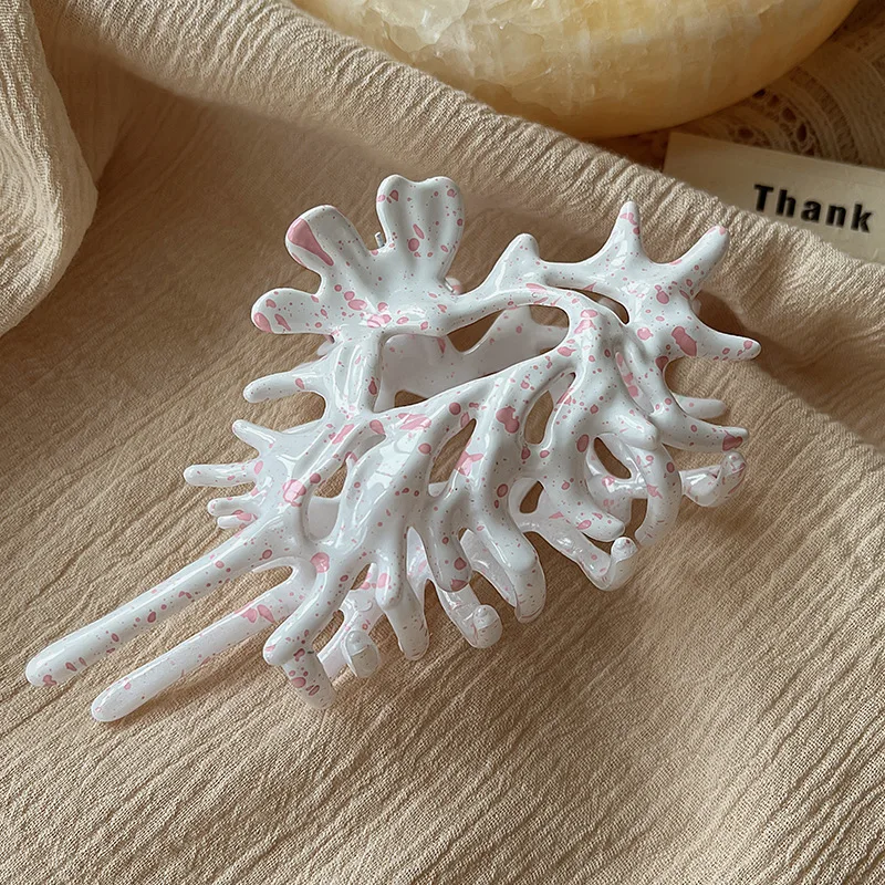 Ocean Conch Hair Claw Clips for Women Colorful Shell Crab Hair Clip shell Catcher Ins Fairy Summer Sea Y2K Hair Accessries