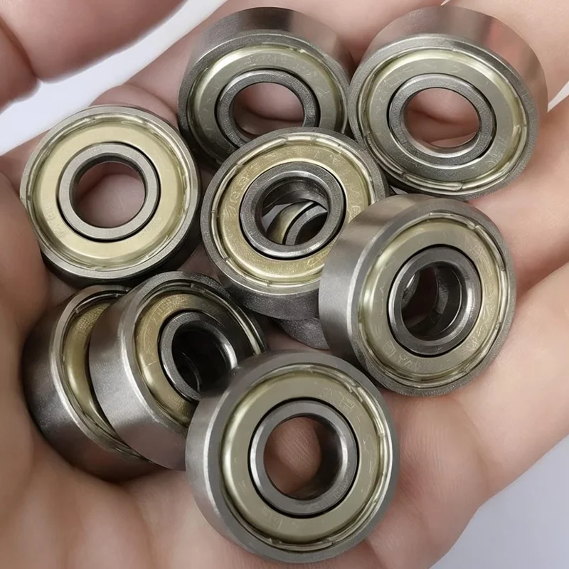 Roulement à billes à gorge profonde 608ZZ 608RS, mini-roulement à billes métallique à double blindage pour roulettes de patins à roulettes, roues de meubles, imprimantes 3D