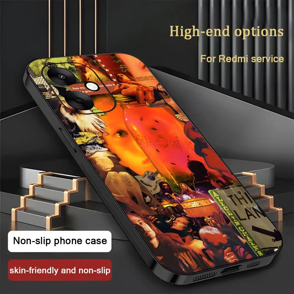 Alice In Chains Rock Band Hot Phone Case For Xiaomi Redmi 14C 13C 12C Note14 13 12 11 10 Pro Plus S Soft Black Phone Cover