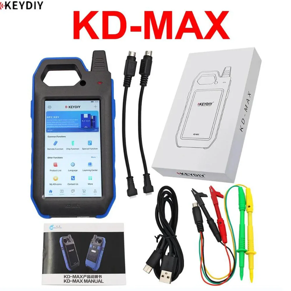 KEYDIY KD-MAX KD MAX Remote Cloner Auto Key Remote Generator 96Bit 48 Transponder Chip Copier  Chip Reader Frequency Tester