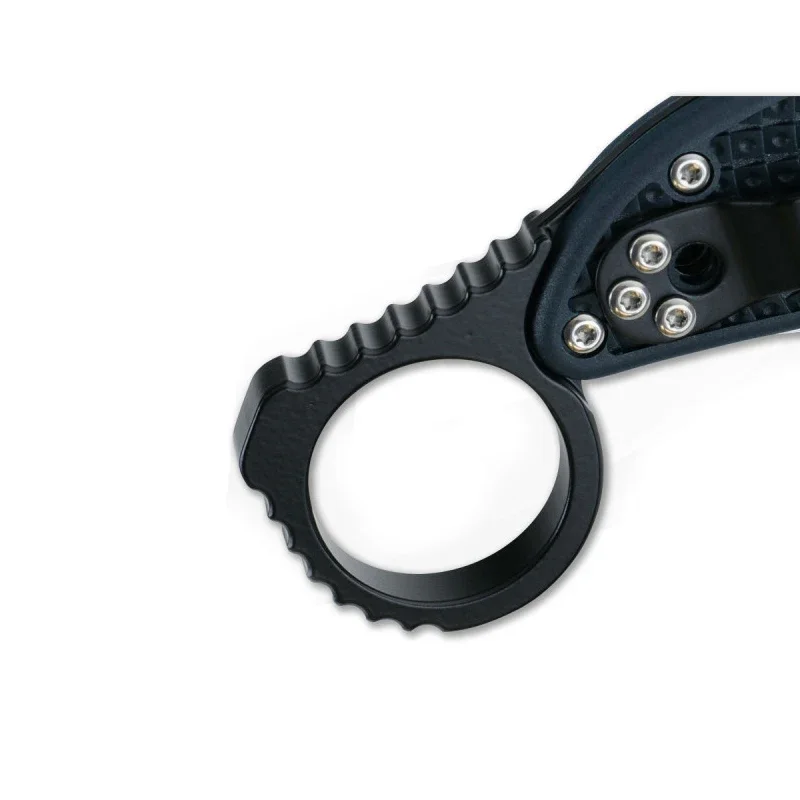 Black Aluminium Alloy Signet Ring for Knife handle parts, Just suitable for Spyderco Endura C10/Delica C11