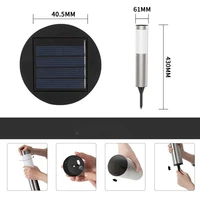 Solar Garden Light Solar Stainless Steel Garden Path Light Outdoor Landscape Light Gate Column Patio Yard Driveway Lawn Light 5