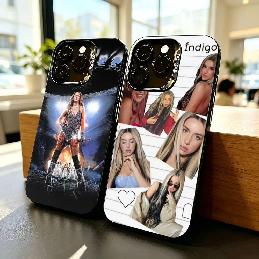

Cute Lola-a Singer-r Indigos Phone Case For iPhone 17,16,15,14,13,12,11 Plus,Pro Max,XS,Colorful Silver Phone case Funda Cover