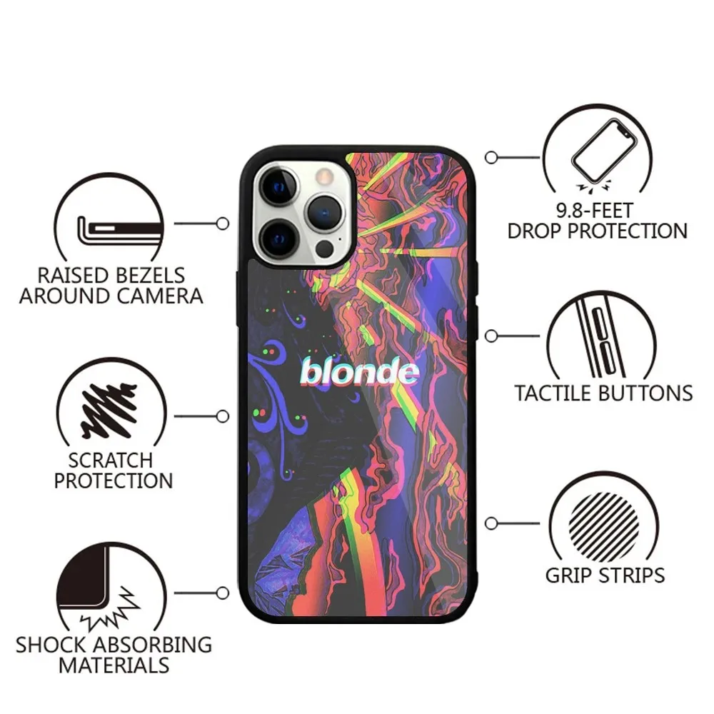 F-Frank Ocean B-Blonde Phone Case Strong Magnetic For IPhone 15,14,13,Pro,Max,Plus,11,12,Mini For Magsafe Wireless Charging