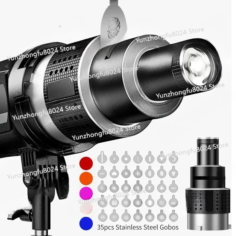 

Cone Lens Video Artist Styling Photography Studio Lighting Kit with 35 Optical Spotlight Cameras for Photography Photo