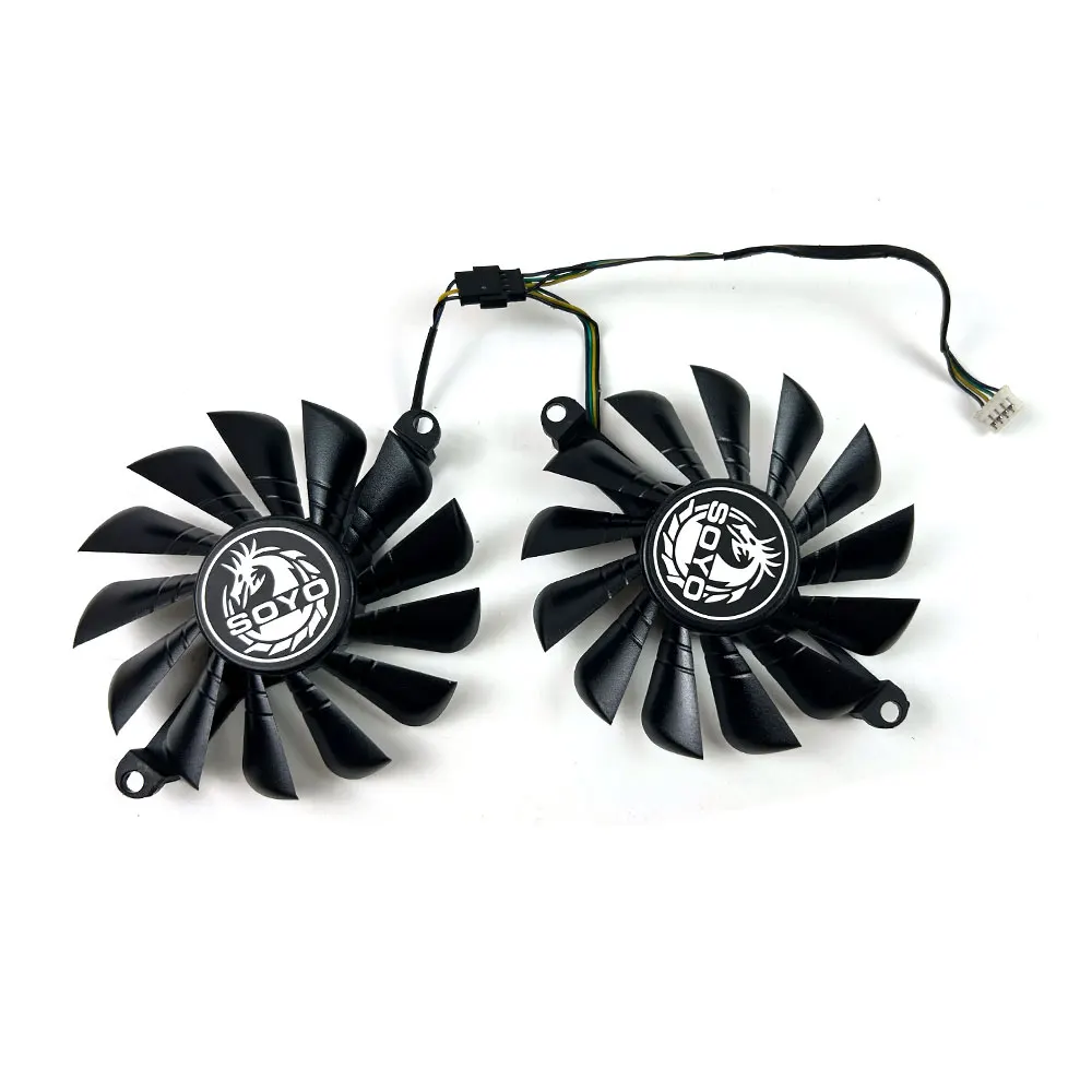 НОВЫЙ графический процессор 85 мм 4PIN RX580 590 для SOYO RX580 2048SP Soyo, новый сменный вентилятор для карты graficznej AMD Radeon RX590 8G