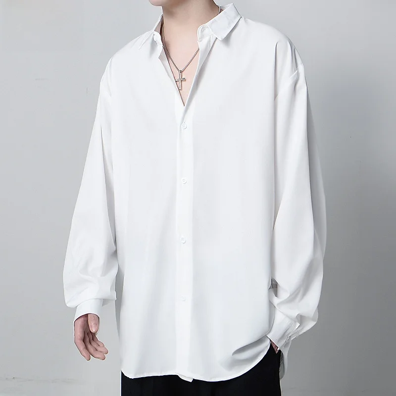 

Casual Long Sve Ice Silk irt Inner Wear Stand Fit Polyester Fiber Durable Youthful Sle Spring Season ex Coat