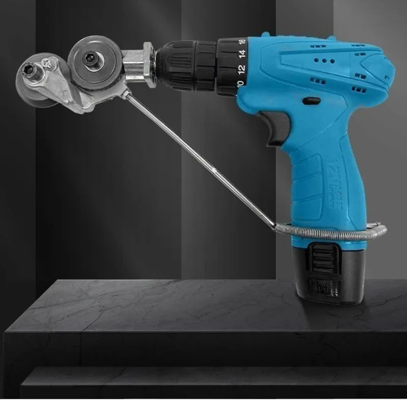 

Hand drill modified shearing device gold iron sheet shearing iron artifact power tool conversion parts factory direct sales