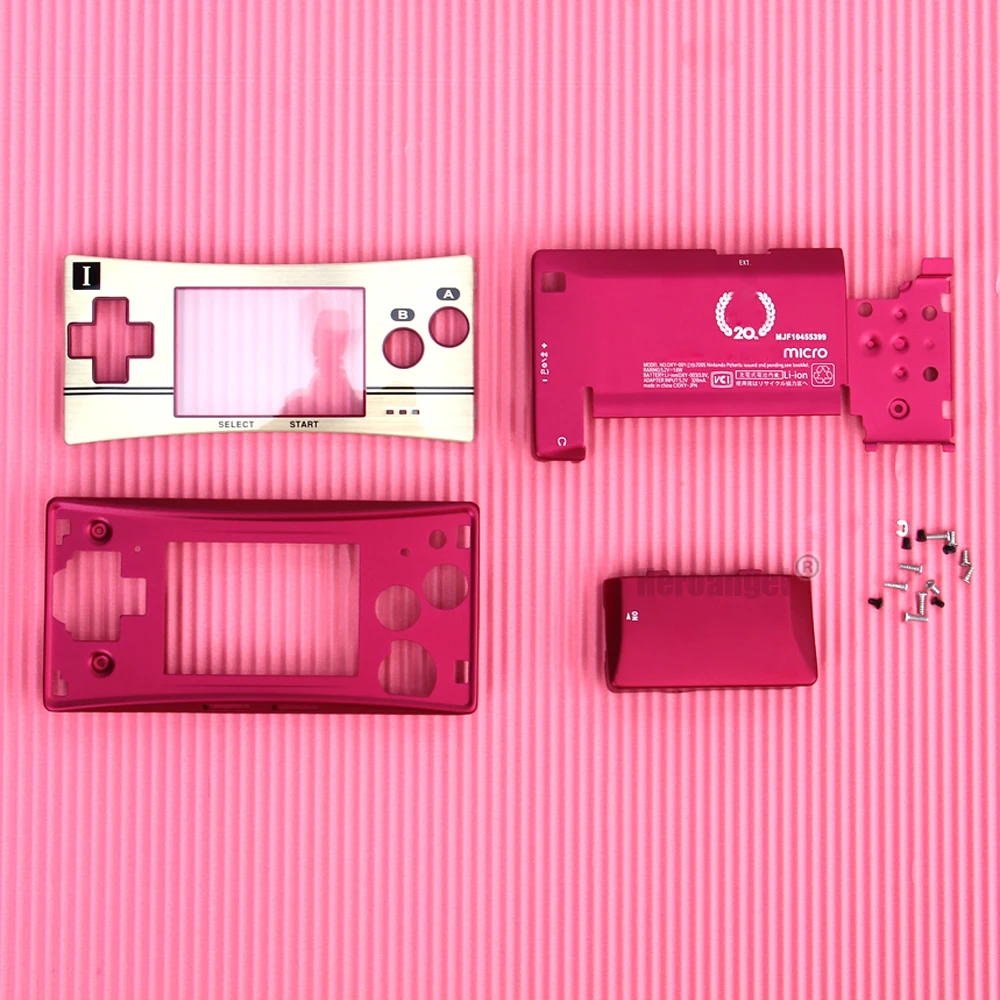 Cho GameBoy Micro Cho GBM Thay Thế Nhà Ở Vỏ Thay Thế Dán Mặt Lưng Cover