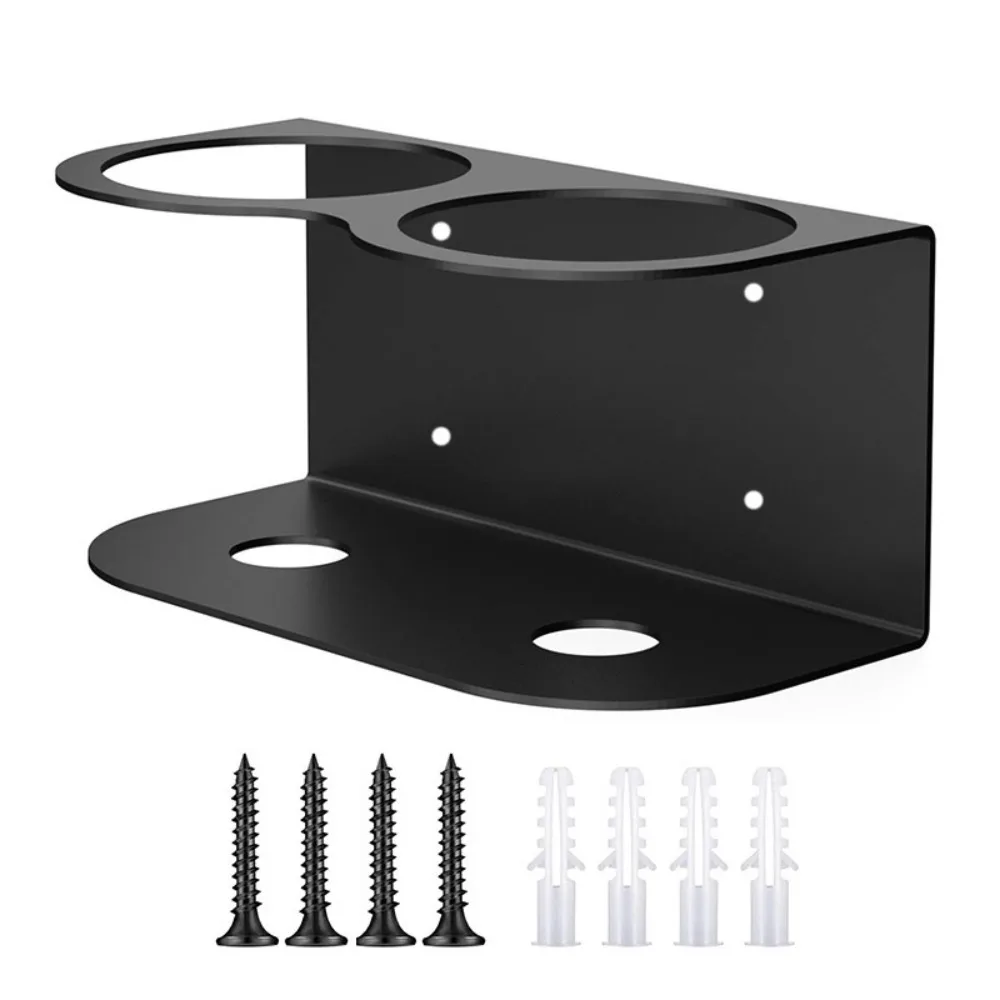 

Держатель для распылителя с 1/2/3 отверстиями, сверхмощный настенный органайзер для бутылок с краской, черный многофункциональный универсальный кронштейн для хранения