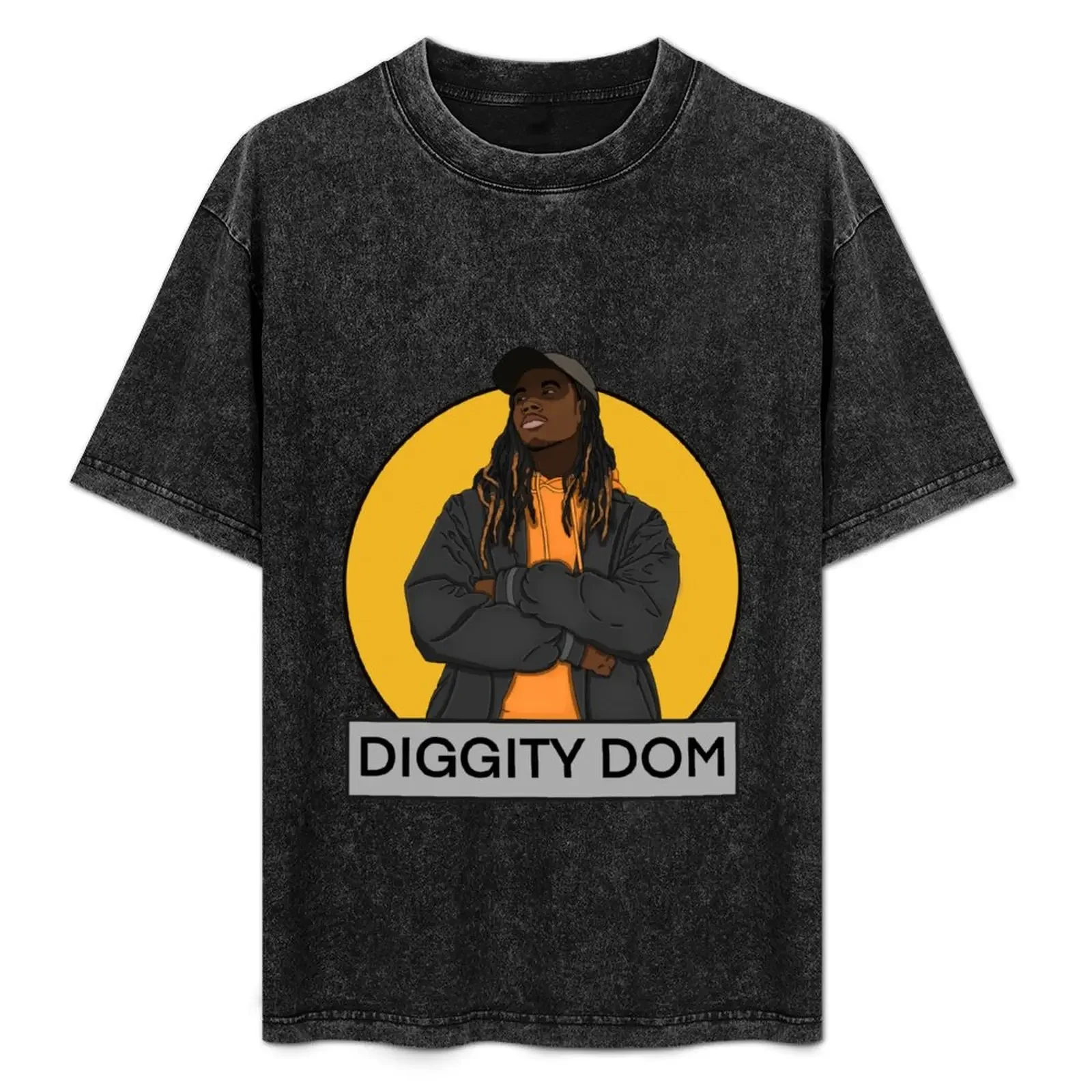 

Diggity Dom Logo T-Shirt anime sublime heavyweights hippie clothes mens white t shirts