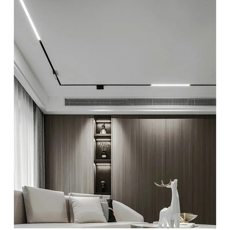 Smart Magnetic Track Light Led Magnetic Rail Light Recessed Track Lighting Linear Light Spotlight