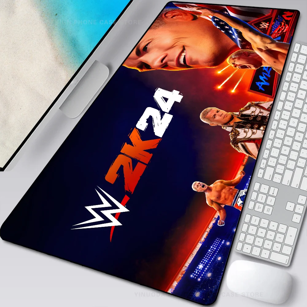 W-wwe Mousepad Mouse Mat Desk Mat With Pad Gaming Accessories Prime Gaming XXL Keyboard Pad