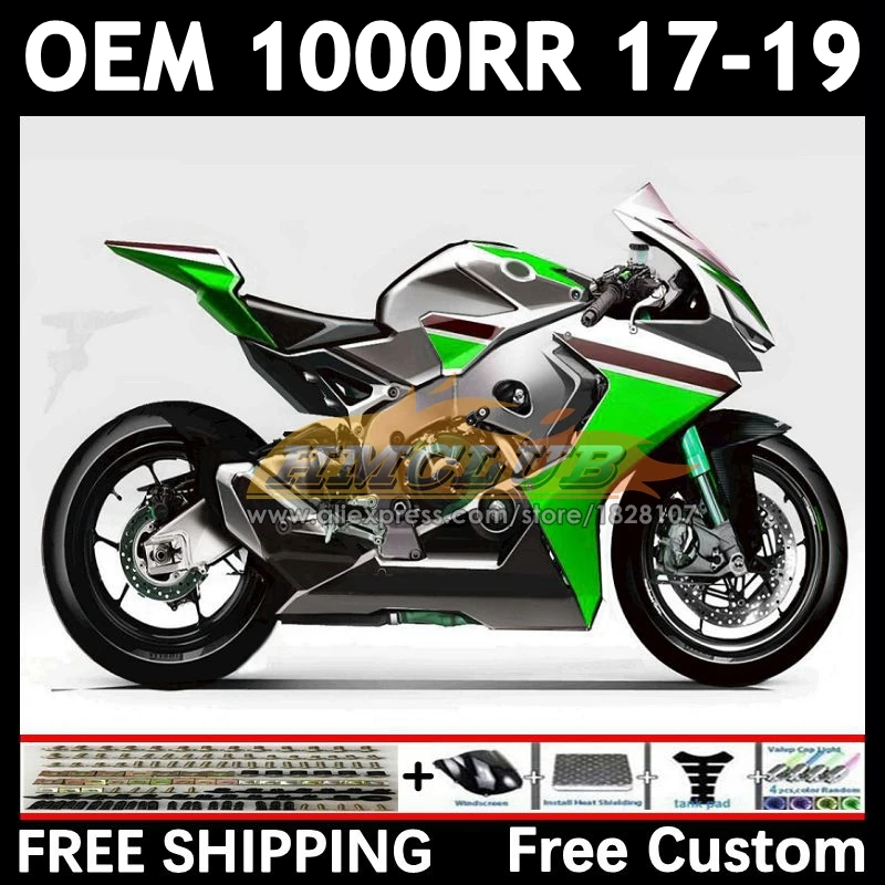 OEM Body For HONDA CBR 1000RR 1000 CBR1000 RR CC 79No.133 green silve CBR1000RR 17 18 19 1000CC 2017 2018 2019 Injection Fairing