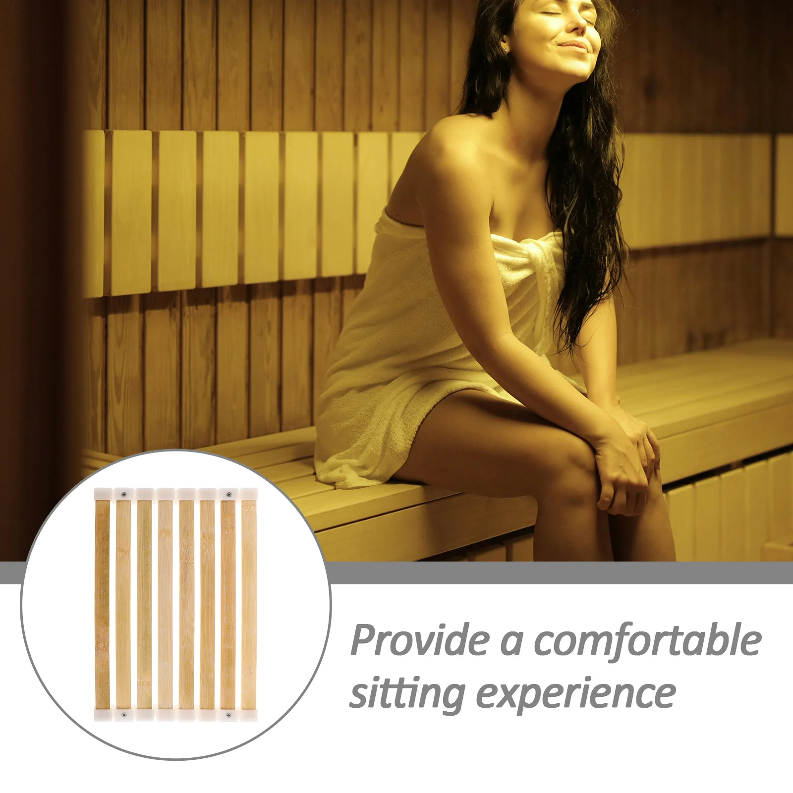 대나무 사우나 매트 수제 목욕 쿠션 미끄럼 방지 빠른 건조 바닥 시트 샤워 스파 욕실 방수 타타미 단열재