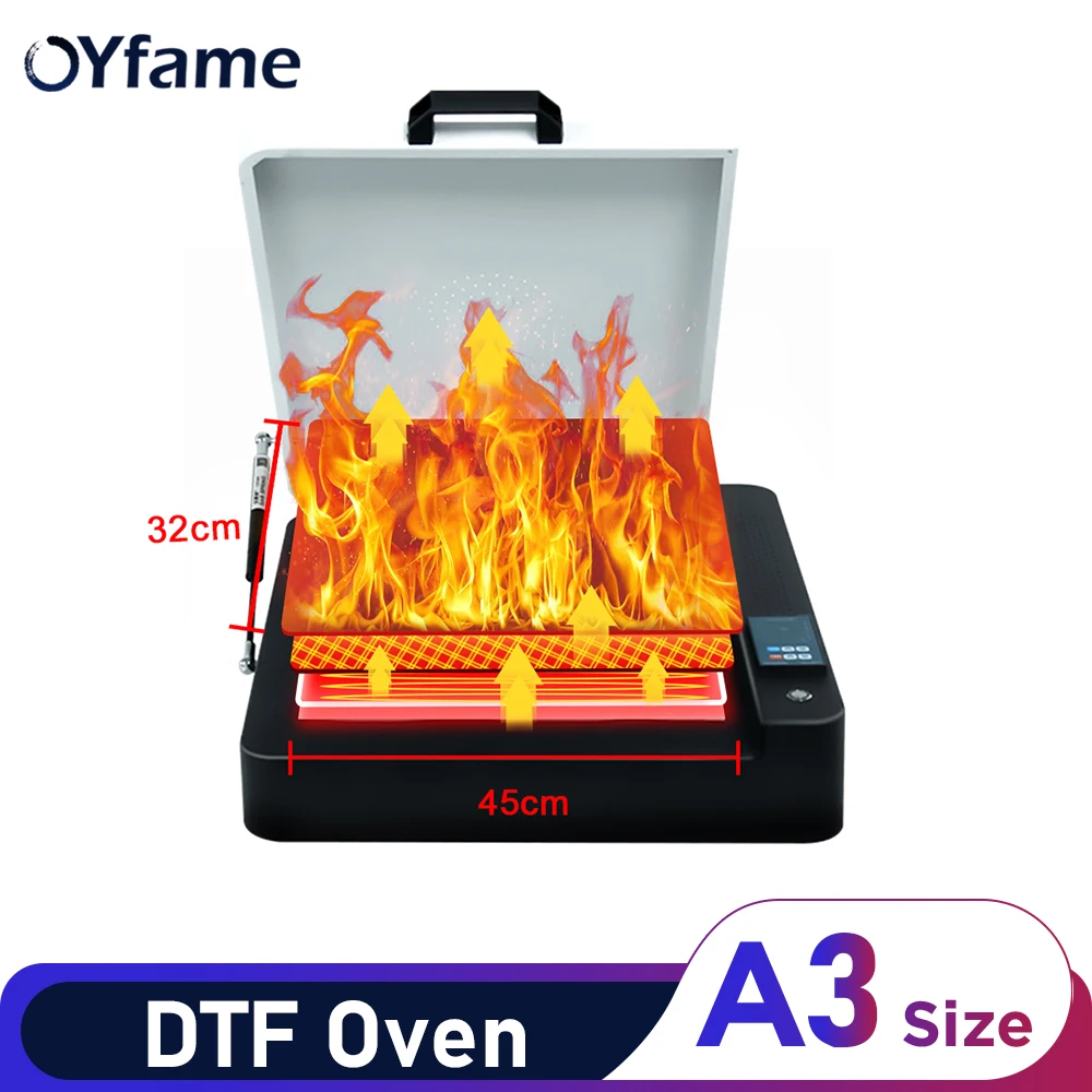 OYfame a3 dtf oven dryer a3 Oven Curing Heater for directly to film dtf heat trannsfer printer machine with Temperature Control