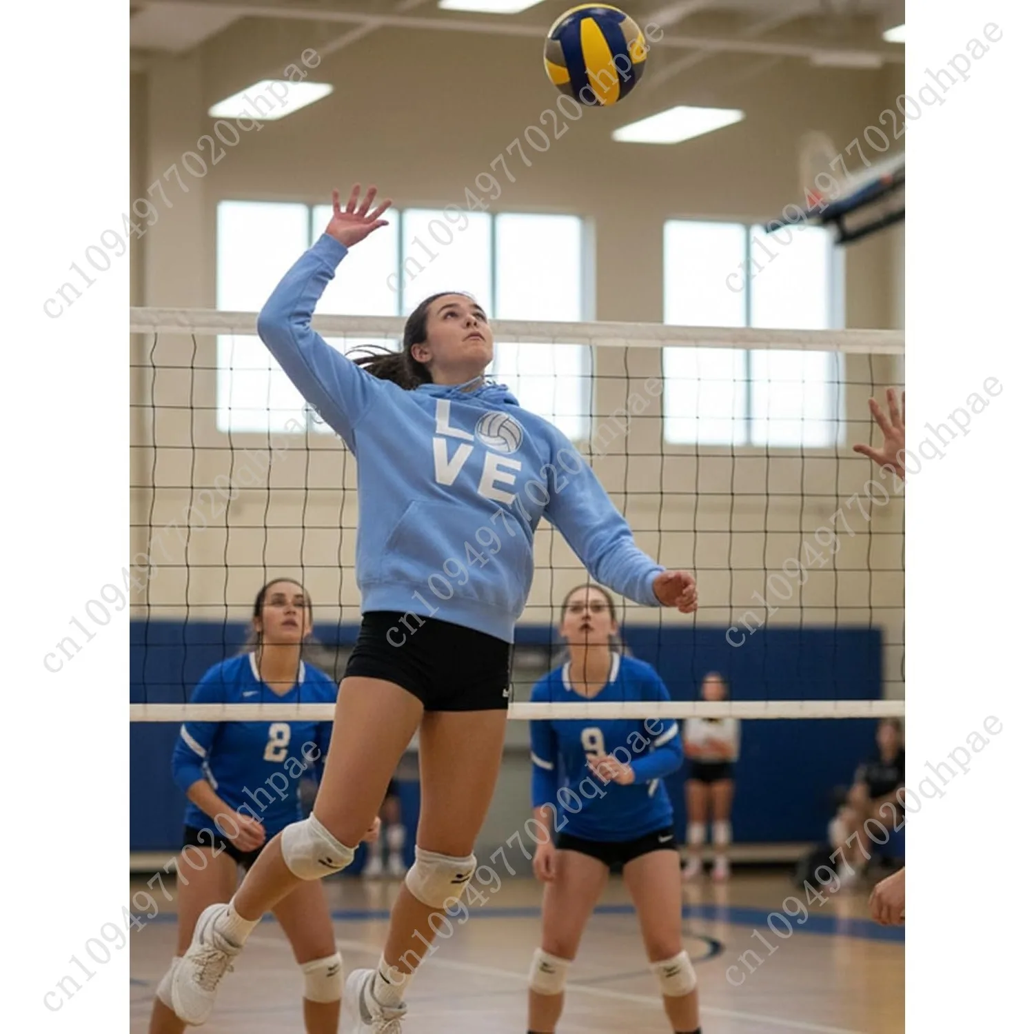 هوديس للكرة الطائرة من Tstars هدايا للفتيات المراهقات والنساء المشجعين لاعبي الفريق يحبون البلوز هوديي