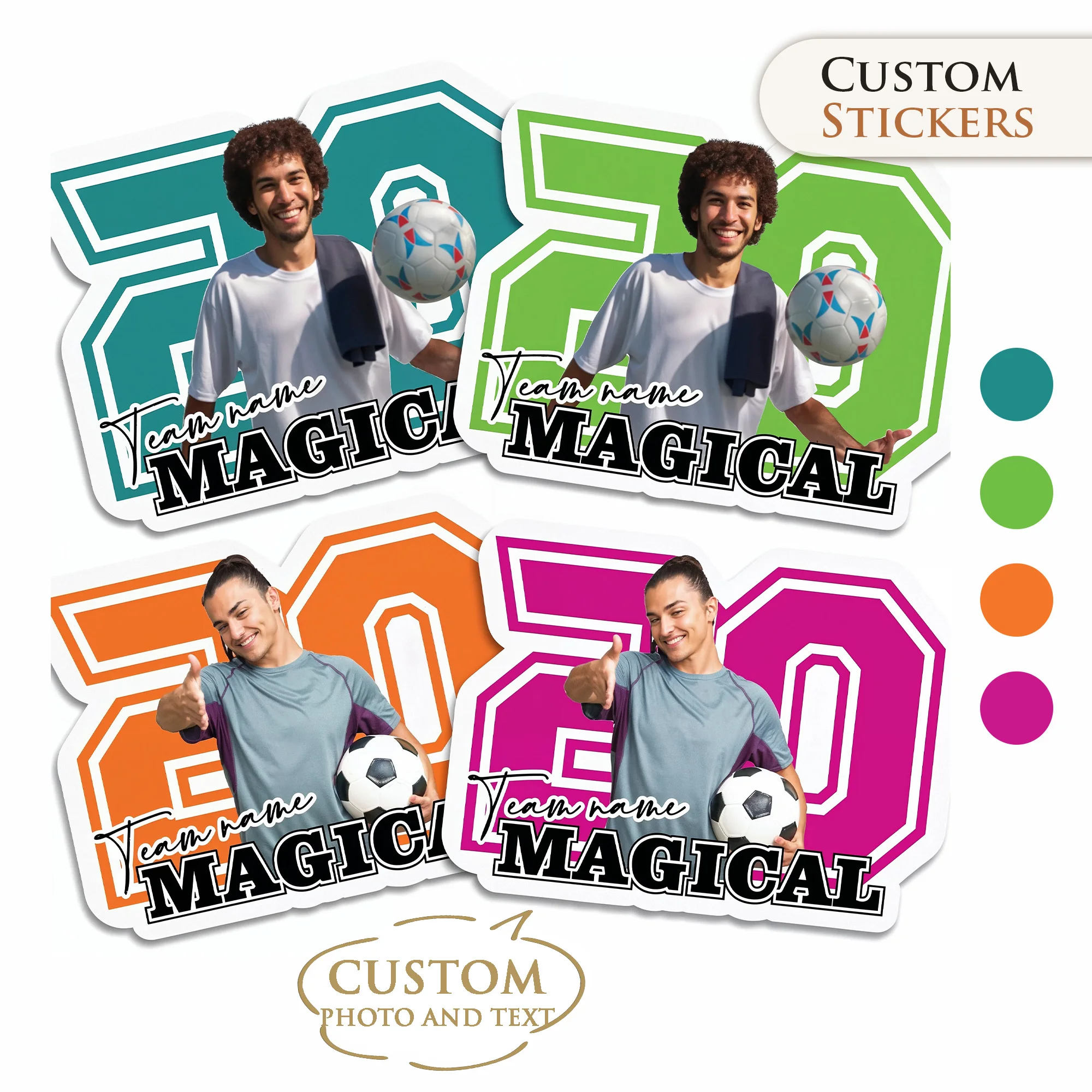 

Custom Stickers World Cup Stickers PVC Waterproof Die Cut Vinyl Personalized Soccer Stickers for Laptop Phone FIFA Fan Party