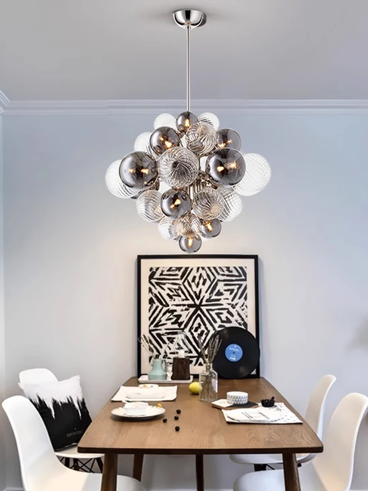 

Modern dining room living room chandelier designer creative bedroom personality Nordic minimalist model room art lighting