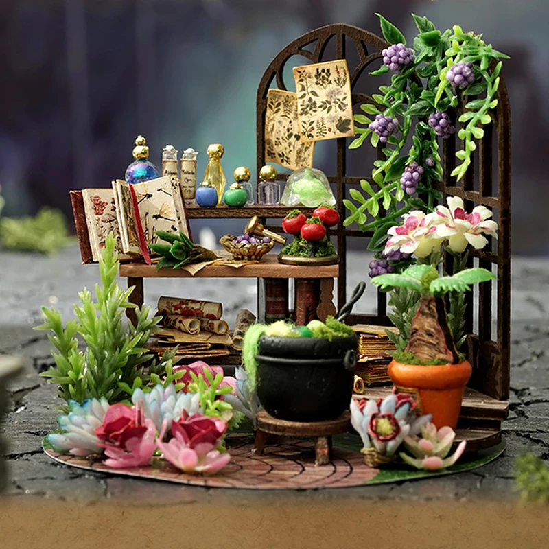 Wooden Mini DIY Doll House Kit For Making And Assembling Room Models Toys Home And Bedroom Decorations With Furniture Dollhouse
