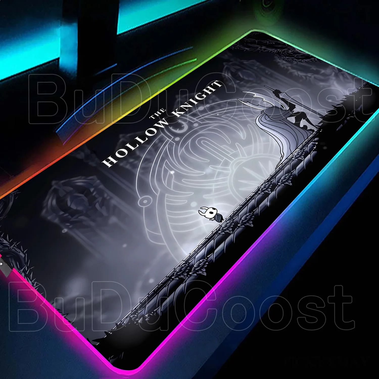 

RGB Glowing Hollow Knight Pc Gamer Accessories LED Mouse Pad Backlit Desk Protector Mousepad Xxl Large Mice Game Keyboard Mat