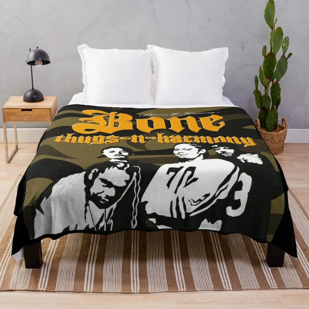 

Bone Thugs-N-Harmony behind the harmony Throw Blanket Faux Fur Soft Warm Blanket for Bed