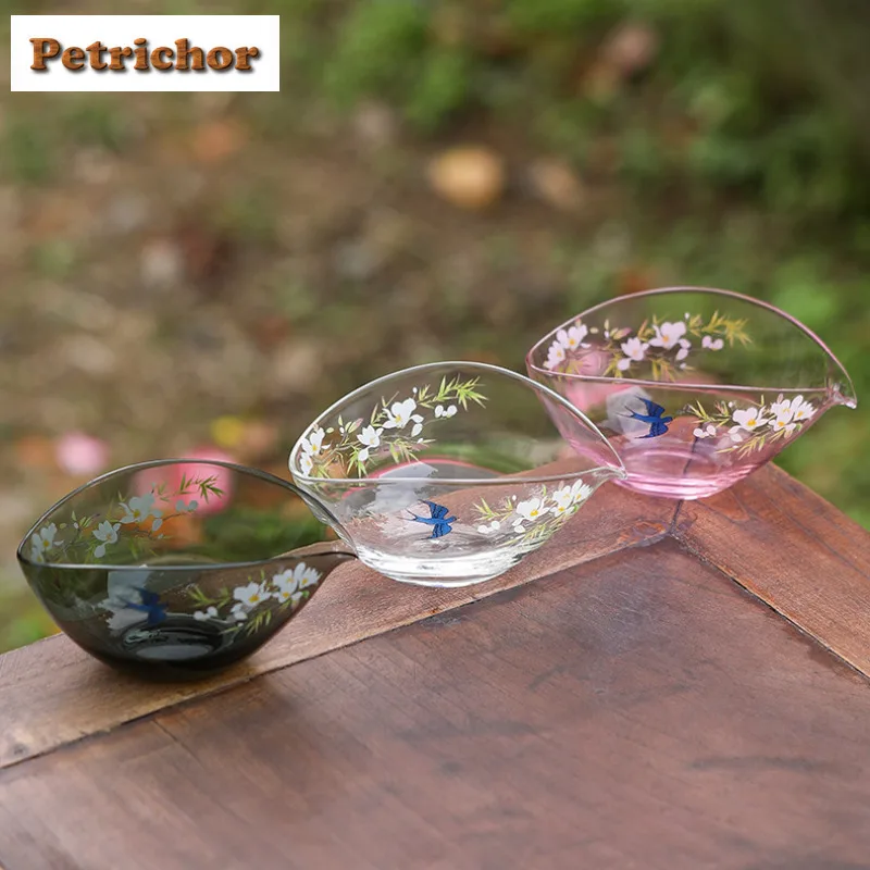 

180ml Glass Swallow Coming Back Tea Pitcher Tea Divider Cha Hai Dispenser Household Justice Cup Fair Mug Teaset Accessories Gift