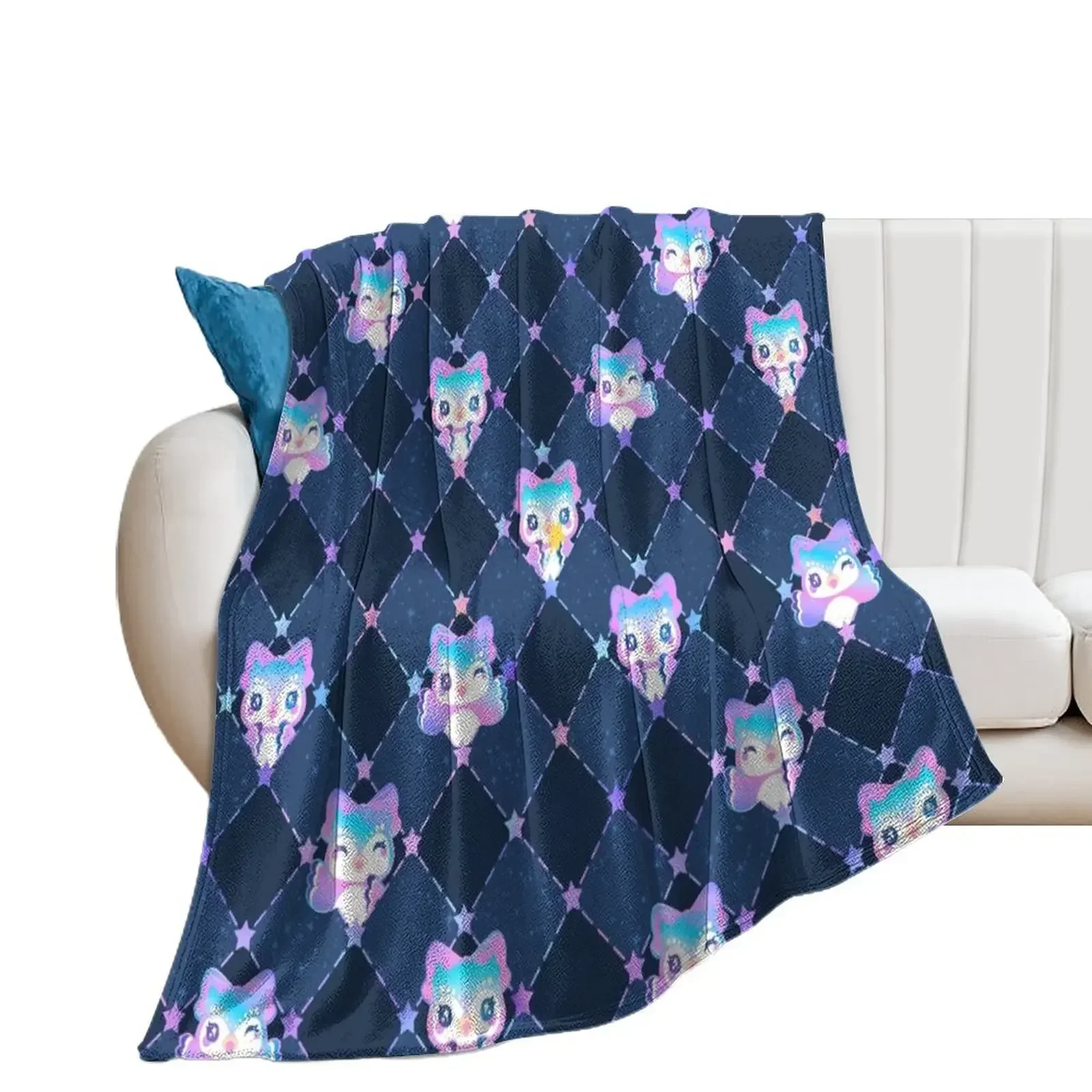 Celestial Moon Owl Throw Blanket Summer Baby Blankets