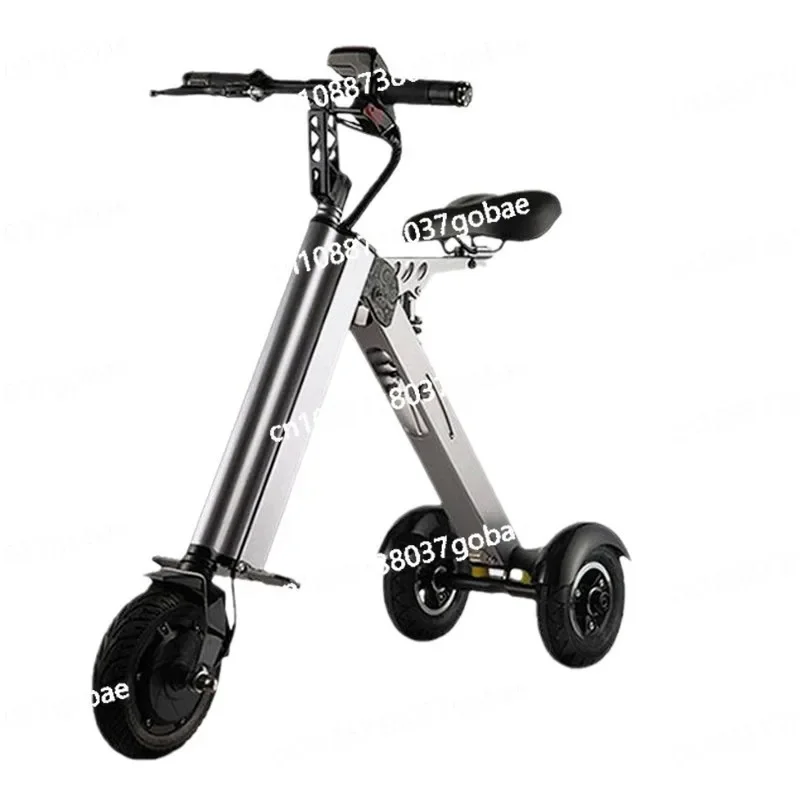 

Tricycle Folding Electric Vehicle Ultra Light Portable Bicycle Adult Men's and Women's Small Battery Car Electric
