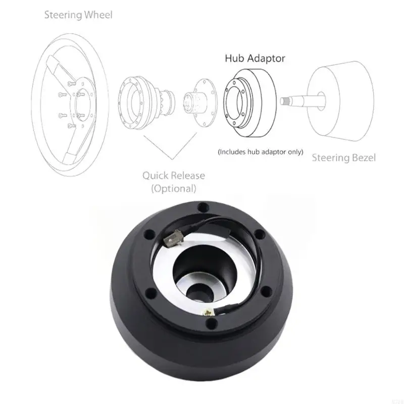 M76E 125H Lenkradnabenadapter für mehrere Modelle 125H Aluminium-Lenkrad-Kurznabenadapter Schnellspanner – Detail 7