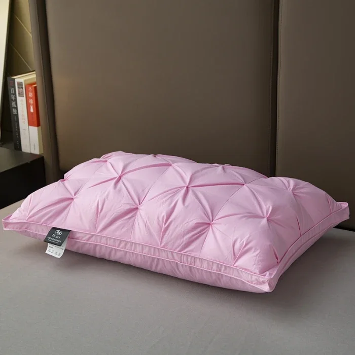 

Down pillow pillow core protects cervical spine and helps sleep white goose down pure cotton twisted goose down pillow