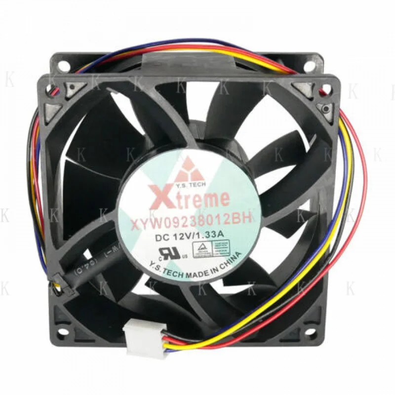 

C ДЛЯ проектора Бесшумный охлаждающий вентилятор XYW09238012BH 90*90*38 мм 12 В 1,33 А