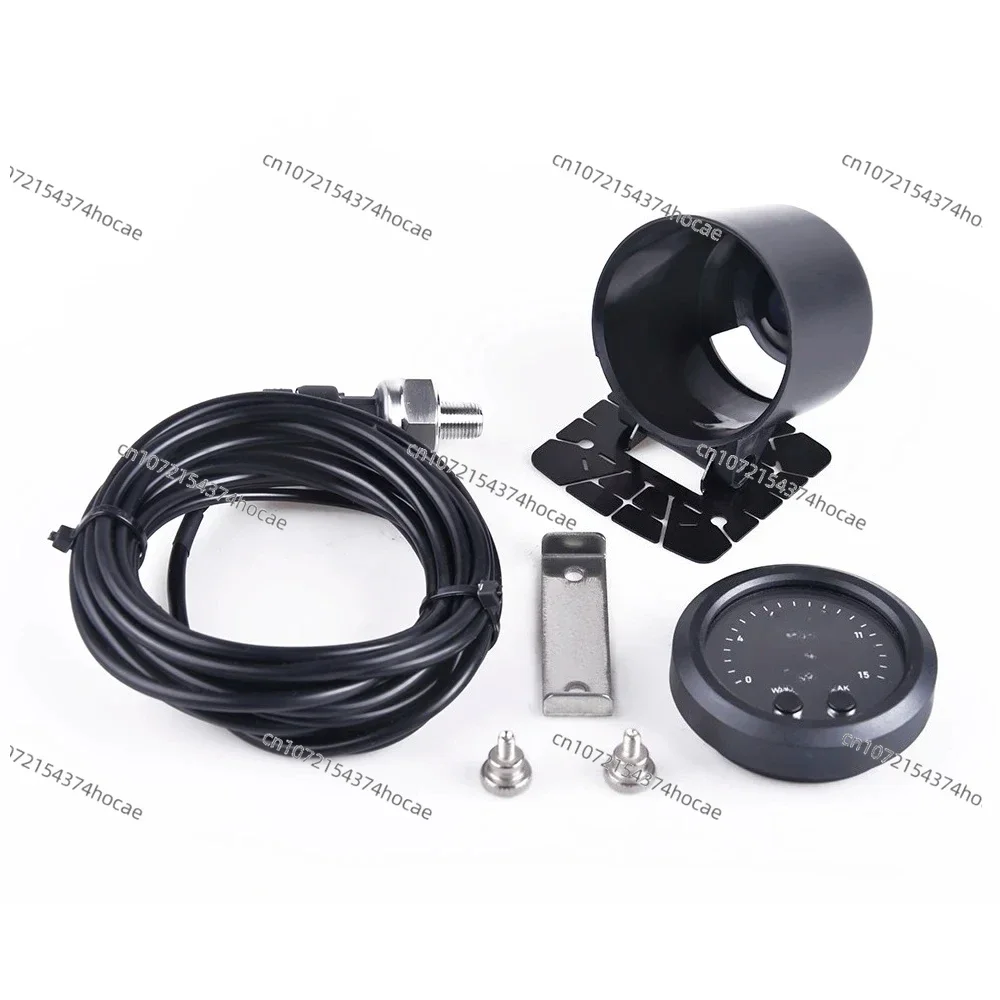 

Электронный манометр топлива 0-15 фунтов на квадратный дюйм с датчиком 1/8 NPT, красный дисплей давления топлива, цифровой ультратонкий манометр