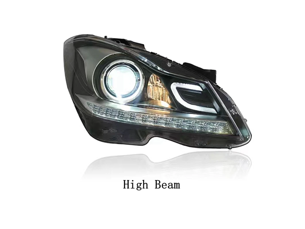 Car Styling Headlight For Benz C Class W204 2011-2014 LED C180 C200 C260 DRL Dynamic Turn Signal Front Lights Xenon Projector