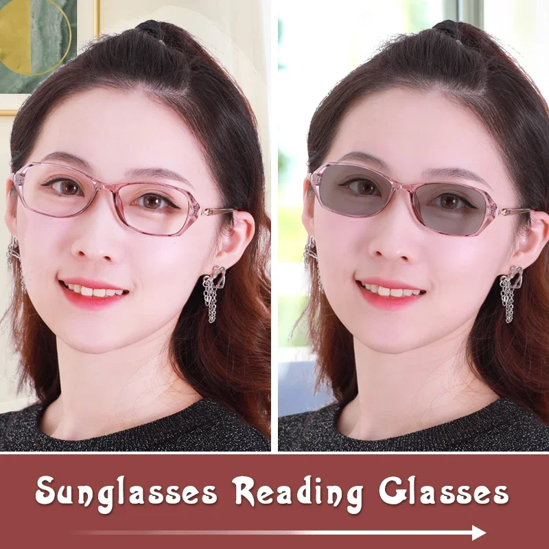 3 Pack  Photochromic Reading glasses for Women ,Anti Eyestrain/Dryness/UV Large Wide  Readers,   Presbyopic glasses
