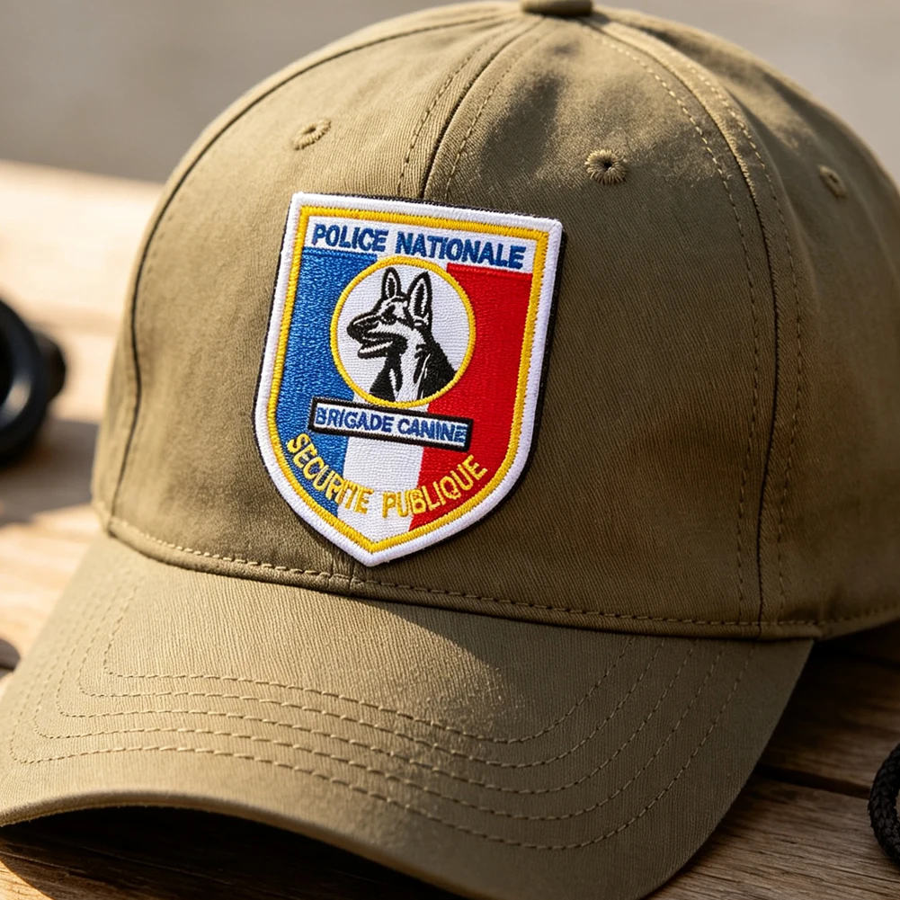 Bestickte Abzeichen für Diensthunde mit Hundepfotenabdruck, K9-Klettverschluss-Patch, Patrouille-Emblem, Etikett für den besten Freund – Detail 1