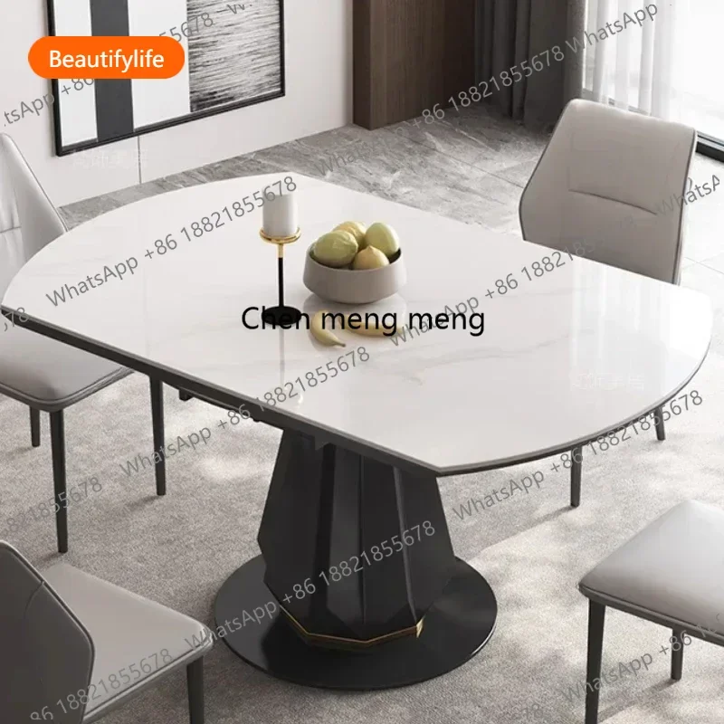 Mesa de Comedor Ovalada, Rectangular, Redonda, Extensible, de Diseño, para Restaurante, con Envío Gratuito, Muebles para Sala de Estar