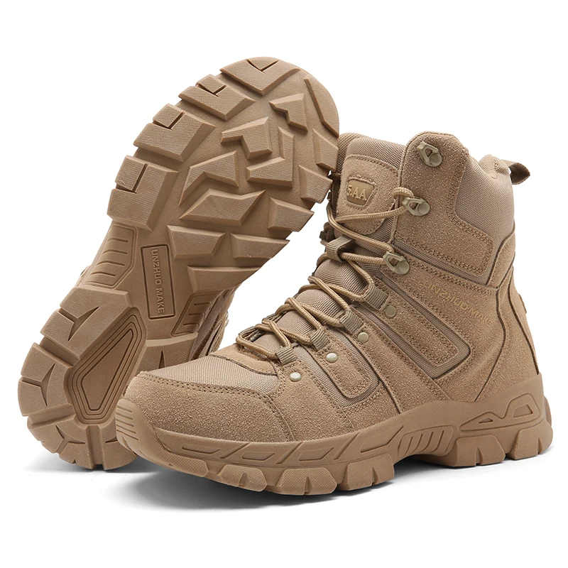 Men's Hiking Shoes Tactical Boots Desert Combat Boots Waterproof Outdoor Mountain Climbing Shoes Man Trekking Hunting Boots