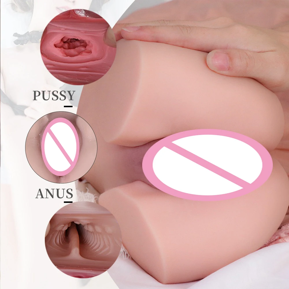 Men's Sex Toys Silicone Vagina Masturbators Dolls Realistic Masturbation Cup Erotic Shop Adult Products Big Ass Women's Goods 18