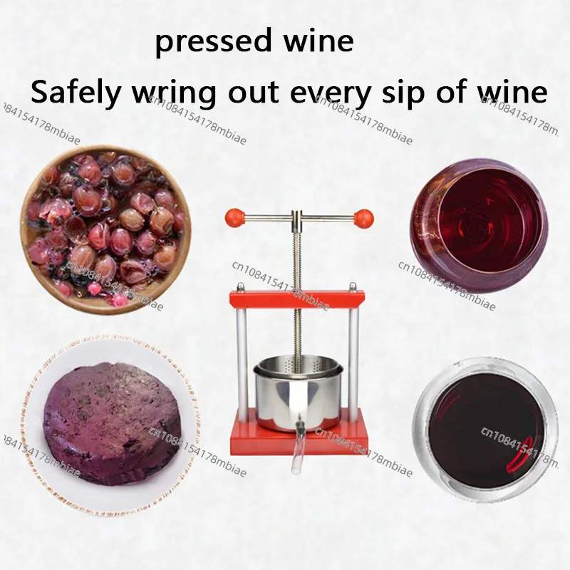 Household Manual Stainless Steel Press Thickened Multi-functional Wine Separation Filter To Remove Slag