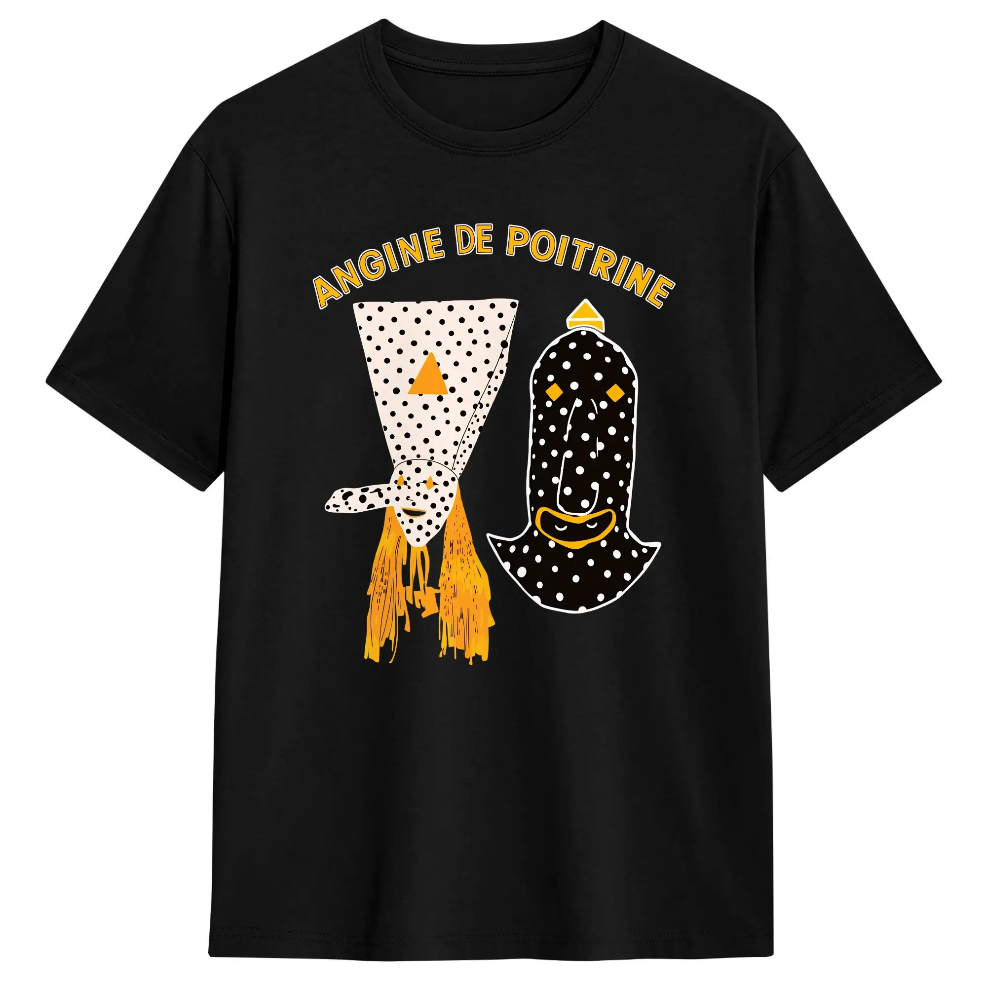 Angine De Poitrine Music T-Shirt Beach  Streetwear T Shirts Cotton Popular Tee Shirt For Man Custom Logo Clothing