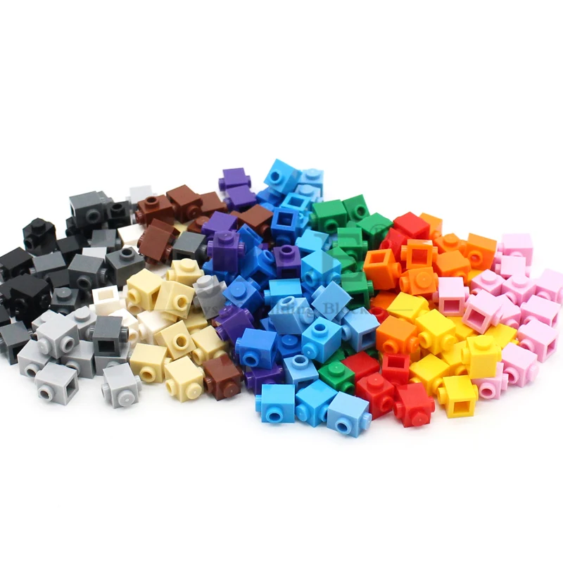 30pcs MOC 47905 Modified 1x1 with Studs on 2 Sides Opposite Building Blocks Bricks DIY Compatible Side Dots Connection Parts Toy