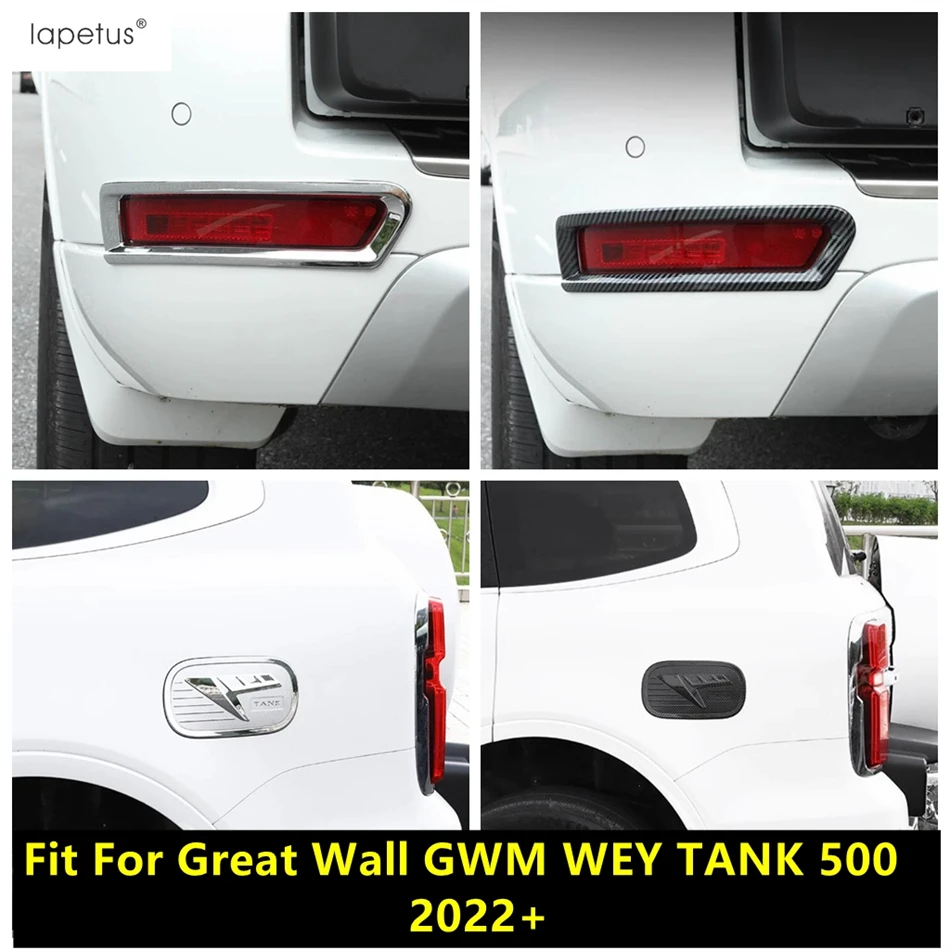 Rear Fog Light Lamp Frame / Fuel Oil Tank Cap Decoration Cover Trim Accessories For Great Wall GWM WEY TANK 500 2022 2023 2024