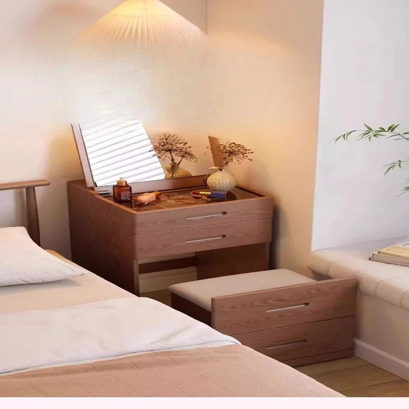 

Solid wood dresser, modern minimalist dressing table for small bedrooms